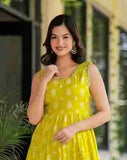Yellow beautiful kurti Tota