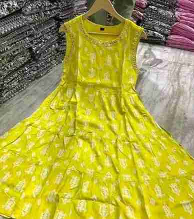 Yellow beautiful kurti Tota