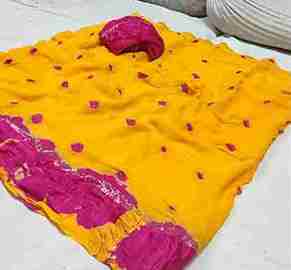 Elegant Pasapalli Work Banarasi Saree