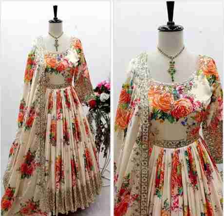 Gown with Pent Dupatta Set