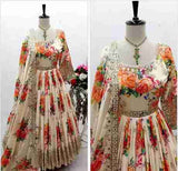 Gown with Pent Dupatta Set