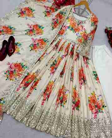 Gown with Pent Dupatta Set