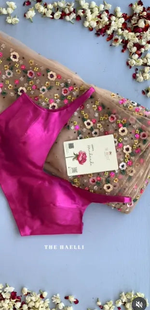 Flower Silk Saree – Graceful Elegance in Every Drape 🌸