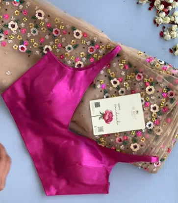 Flower Silk Saree – Graceful Elegance in Every Drape 🌸