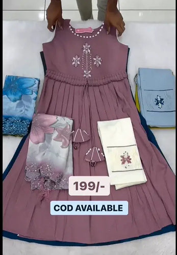 anarkali cotten kurta set