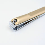 Stainless Steel Folding Portable Large Nail Clippers With Nail File (1 Pc)