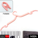 1432a Travel Hangers With Clips Portable Folding Clothes Hangers For Scarves Suits Trousers Pants Shirts Socks Underwear Travel Home Foldable Clothes Drying Rack