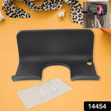 Hair Dryer Holder Wall Mounted Space Plastic Drill Blow Dryer Organizer Rack For Hair Tool Bedroom Bathroom