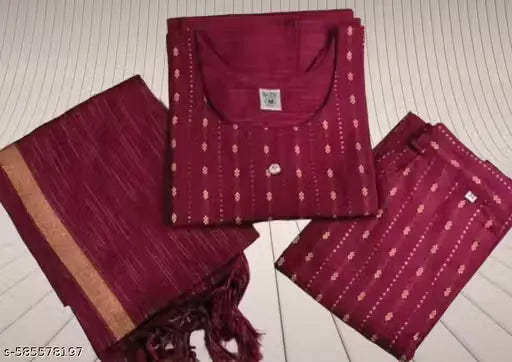 Pasting kurti dupatta set.