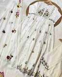 Elegant Cotton Anarkali Dress