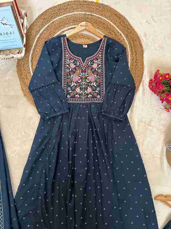 Elegant Cotton Anarkali Dress