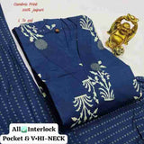 HI-VNECK KURTI WITH PANT SET