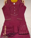 Pasting kurti dupatta set.