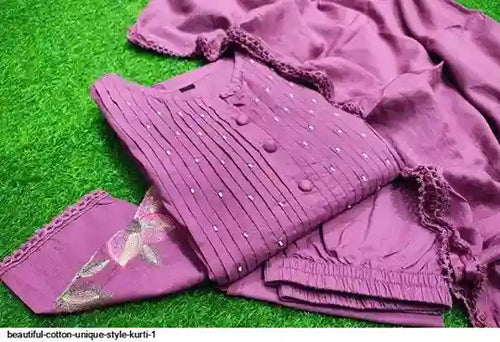 BEAUTIFUL COTTON UNIQUE STYLE KURTI