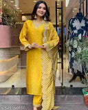 KURTI PANT SET WITH DUPATTA
