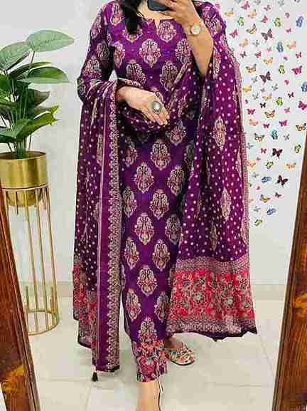 Print Kurti Pant Dupatta Set
