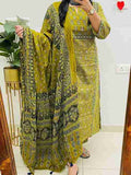 Print Kurti Pant Dupatta Set