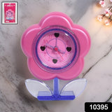 Flower-shaped Desk Clock With Alarm System