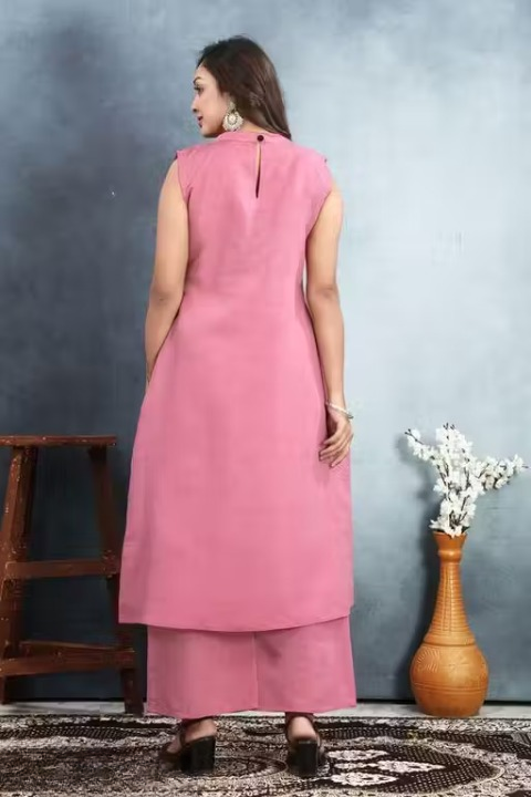straight Pink kurset ta & Palazzo style