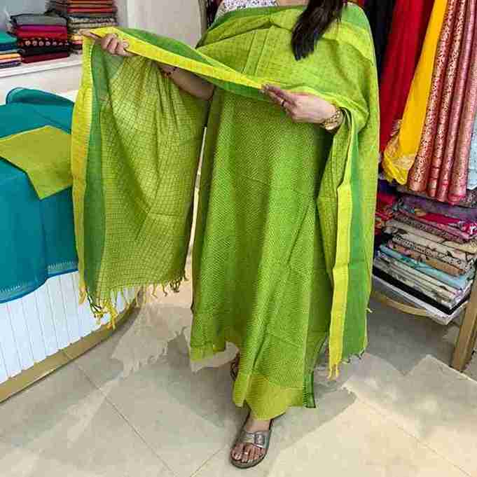 Handloom cotton suit