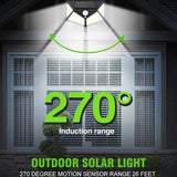 1255 Solar Lights For Garden Led Security Lamp For Home Outdoors Pathways