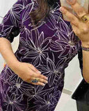 Designer Coord set in Aline kurti pattern paired with Ankle length pant in Fine Cotton