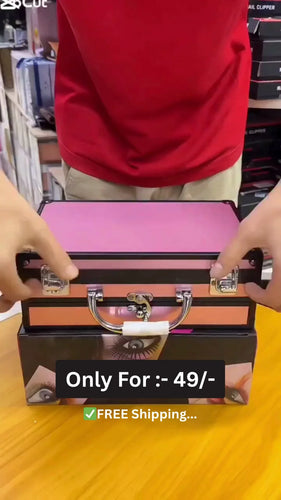 All-in-One Professional Makeup Kit Box with Eyeshadows, Lipsticks, Nail Paints, Brushes, Blushers, Foundation, Kajal, Eyeliners, and Beauty Tools – Complete Cosmetic Set for Women and Girls