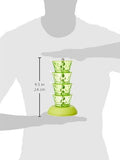 2141 4 In 1 Multipurpose 360 Degree Rotating Pickle Rack Container For Kitchen