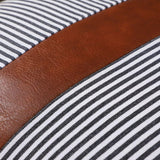 Pillow Covers Leather  Cotton Cushion Covers (20  20 Inch  1 Pair  2 Pc)