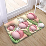 4598a Stone Bath Mat Non Slip Anti Mould 3d Absorbent Bath Mats For Bathroom Stone Bath Mat Quick Dry Shower Mat (60x39cm)