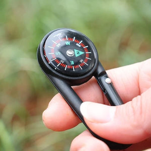 Clip Snap Hook Mini Compass (1 Pc   (1 Pc  Mix Design)