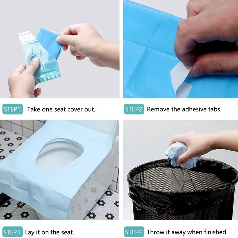 Disposable Toilet Seat Covers  Waterproof Isolation Disposable Toilet Seat Cushion (10 Pcs Set)