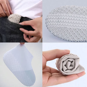 17984 Non-slip Silicone Rain Reusable Anti Skid Waterproof Fordable Boot Shoe Cover (Large Size  1 Pair  Mix Color)