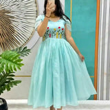 Latest Beautiful Stylist Gown with Handowk