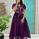 Latest Beautiful Stylist Gown with Handowk