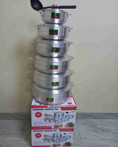 Aramco 8 Piece Alpine Gourmet Aluminum Caldero Set