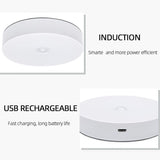 8 Led Night Lights With Usb Charging  Double-sided Adhesive Pads(1 Pc)