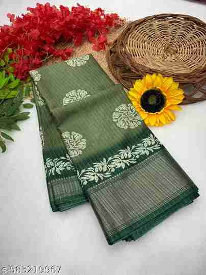 Kanjeevaram Pure Linen Cotton New Trendy Women Saree For Women For Wedding And Partywear 2025