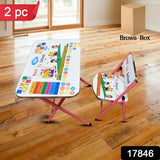 Multifunction Portable Foldable Study Table  Chair (2 Pc Set)