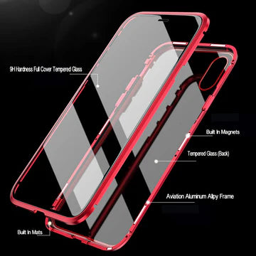 Double Glass Shell Magnetic Phone Case