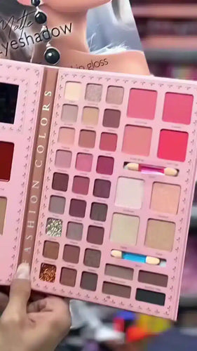 All-in-One Pink Themed Makeup Book Set