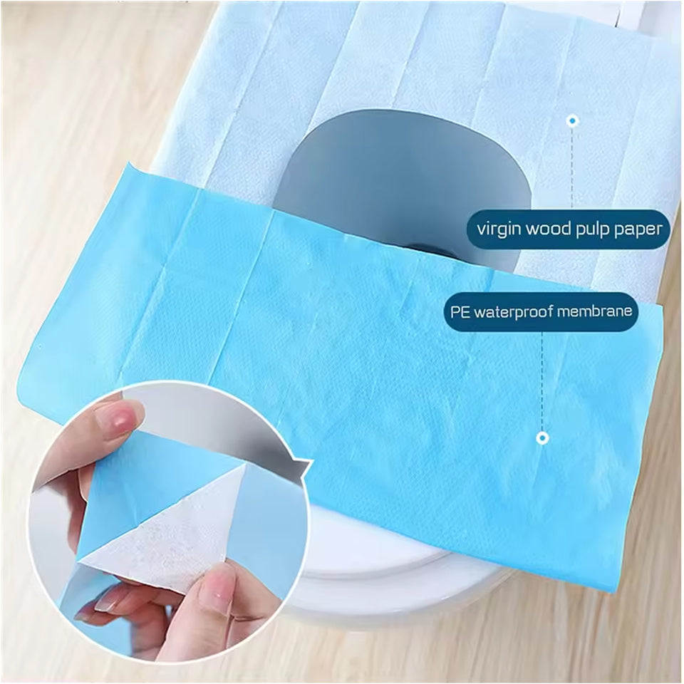 Disposable Toilet Seat Covers  Waterproof Isolation Disposable Toilet Seat Cushion (10 Pcs Set)