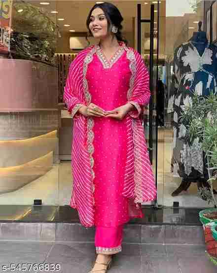 KURTI PANT SET WITH DUPATTA