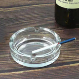 4061 Glass Classic Crystal Quality Cigar Cigarette Ashtray Round Tabletop For Home Office Indoor Outdoor Home Decor