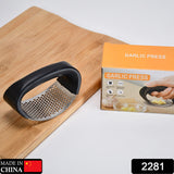 2281 Stainless Steel Garlic Presser Crusher (Multicolor)