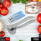 7025 Garlic Press All Aluminum Easy To Use With Light Weight Without Difficulty Cooking Baking Kitchen Tool Dishwaher Safe (1 Pc)
