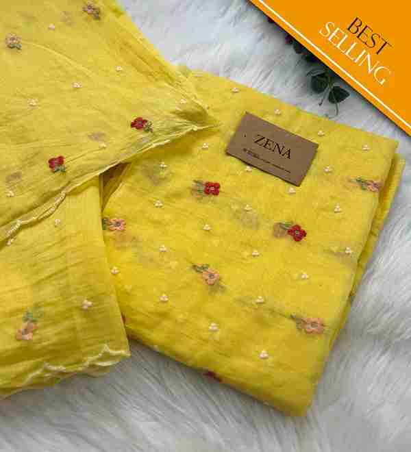 Delicate Pink Embroidered Suit